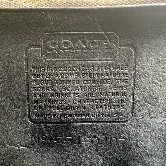 Vintage Coach 👜 70’s NYC Standard Tote Dk Blue - Picture 6 of 7